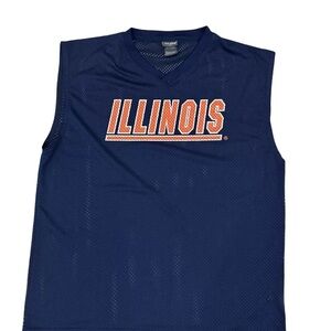 Vintage University of Illinois Fighting Illini Mesh Jersey Sz XL